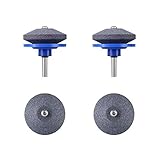VOCOMO Lawn Mower Blade Sharpener Lawnmower Sharpen for Power Drill Hand Drill(4 Pack)