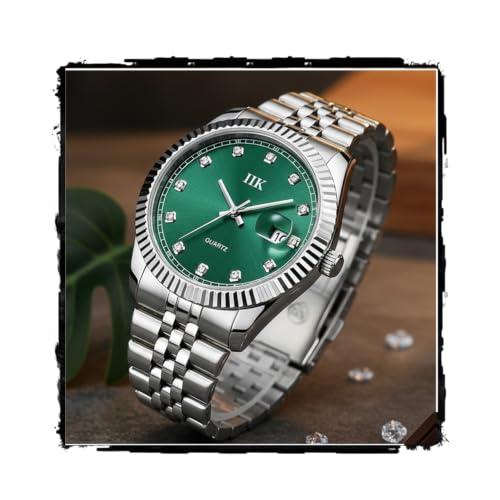 Buy IIK COLLECTION Watch for Man Stainless Steel Chain|Long Battery Life with Long Lasting Polish Water Resistance| Trendy Design| Push Button Lock Durable Watch for Boys at Amazon.in - Image 2