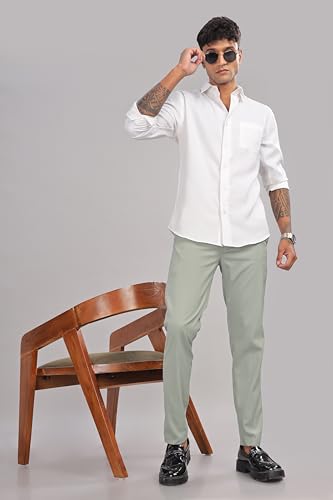 Image of RAGZO Premium Elastic Formal Pants for Men || Formal Trousers for Men Office Wear || Formal Trousers for Men Stretchable