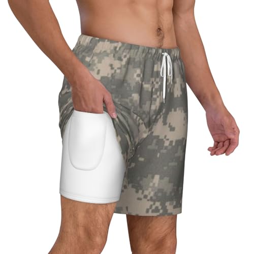 Bañador de secado rápido transpirable con camuflaje digital 3