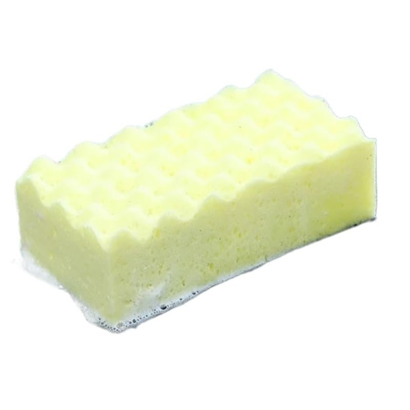 Esponja Suave for Limpieza de Autos, eficaz tecnología de Microfibra, fregador Seguro for Pintar y detallar Superficies de vehículos.(Yellow Large)