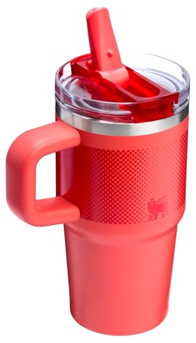Image of STANLEY Quencher ProTour Flip Straw Tumbler with Leakproof Lid 20 oz | Built-In Straw and Handle | Cup Holder Compatible for Travel | Insulated Stainless Steel Cup | BPA-Free | Hot Coral Fade