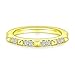 AmDxD Bague Femme Anneau Argent Sterling, Alliance Femme Blanc Zircone Cubique Rond Bague Taille 51.5