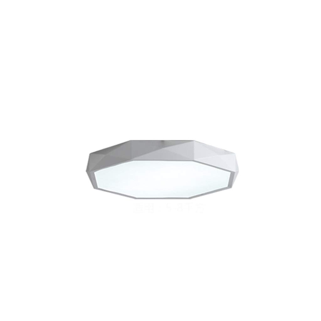 HynJGih Bedroom lamp LED Ultra-Thin Round Ceiling lamp Simple Modern Home Restaurant Balcony lamp Corridor Study lamp(White,D(60cm))