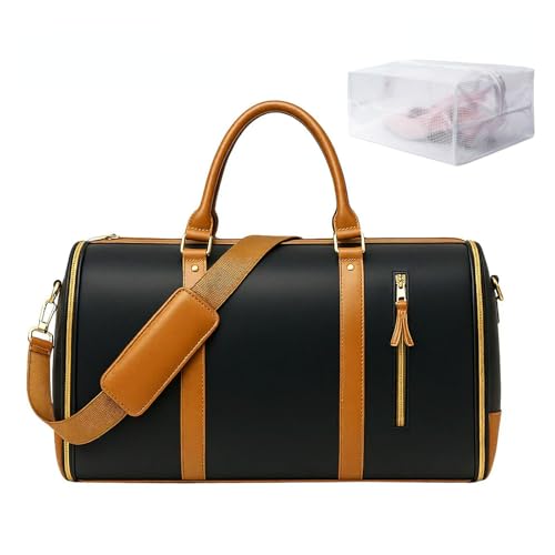 Jenni Travel Bag 2.0 Roller Rdition, Convertible Jenni Bag 2.0 with Removable Wheels, High Capacity Jenni Bag with Shoe Compartment (Black)