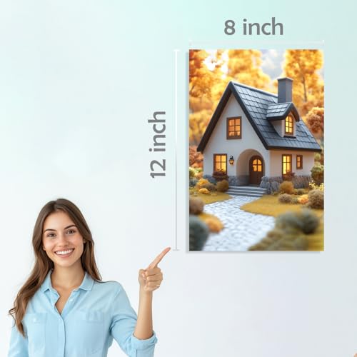 Image of SiddArtify Cottagecore Wall Art Prints Set - Whimsical House Poster Decor for Living Room Bedroom - 8x12 inch Board Pack of 6