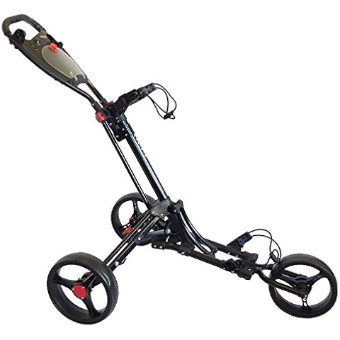 CRUISER GOLF CR-6 Deluxe Three Wheel Trolley - One Button Easy Fold Cover