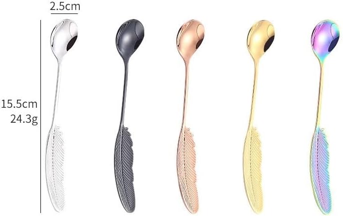 Silverware Set, 1/4/6/8pcs Creative 304 Stainless Steel Fruit Fork Creative Household Cake Dessert Fork Souvenir, Home Cutlery Flatware Set(Silver,8 Pieces)