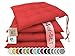 Produktbild ZOLLNER 4er Set Sitzkissen in 40x40cm - gemütliche Stuhlkissen mit Bindebänder - waschbar bis 30°C - in rot - Oeko Tex® Zertifiziert