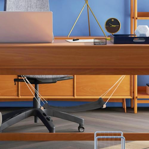 Hamac de repos pour sous bureau réglable et confortable accessoire voyage noir