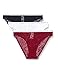 Produktbild Tommy Hilfiger Damen 3er Pack Slips Unterwäsche, Mehrfarbig (Desert Sky/White/Rouge), M