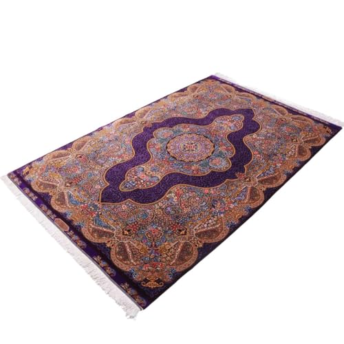 [ 限定1品 ]高級ペルシャ絨毯(シルク100%)マラーム工房 212×137cm(FN-70344)