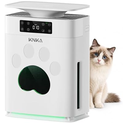 KNKA Pet Air Purifier for Home Pets Large Room, PetAir, APH2500P, White