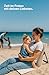 Menz Strandstuhl 2er Set – Strandmatte mit Rückenlehne, Bodenstuhl tragbar, Strandliege klappbar leicht, Strandmatte faltbar mit Tasche, für Camping Picknick, Beige