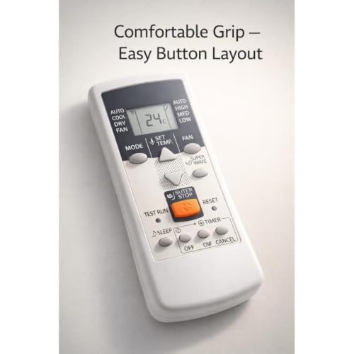 Image of 7-SAT Compatible with O General AC Remote Control, Replacement Remote for O General AC Remote Original (Come with 2 AAA Batteries)