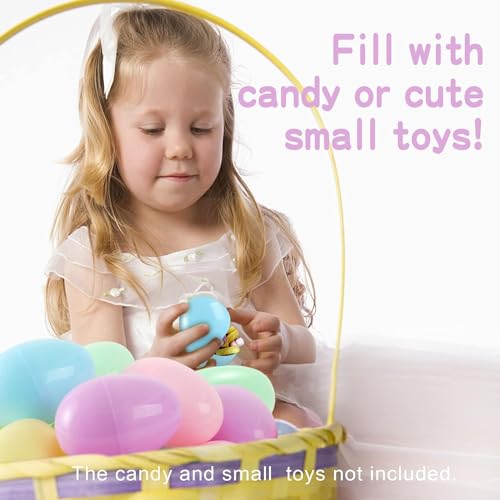 COONE 20 Füllbare Kunststoff Ostereier Jagd Party Supply Pack Bulk-2.5 Verschiedene Bunte Kunststoff Eier