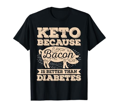 Keto Shirt Bacon Funny Ketogenic Diet Food Meat Bacon Lover