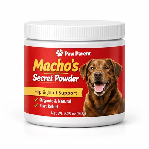 HappyWags Paw Parent Machos Secret Powder Paw Parent Hip & Joint Support Powder for Dogs Contains Green Lipped Mussels Which Improve Joint Flexibility and Bone Health in Dogs.(1pc)