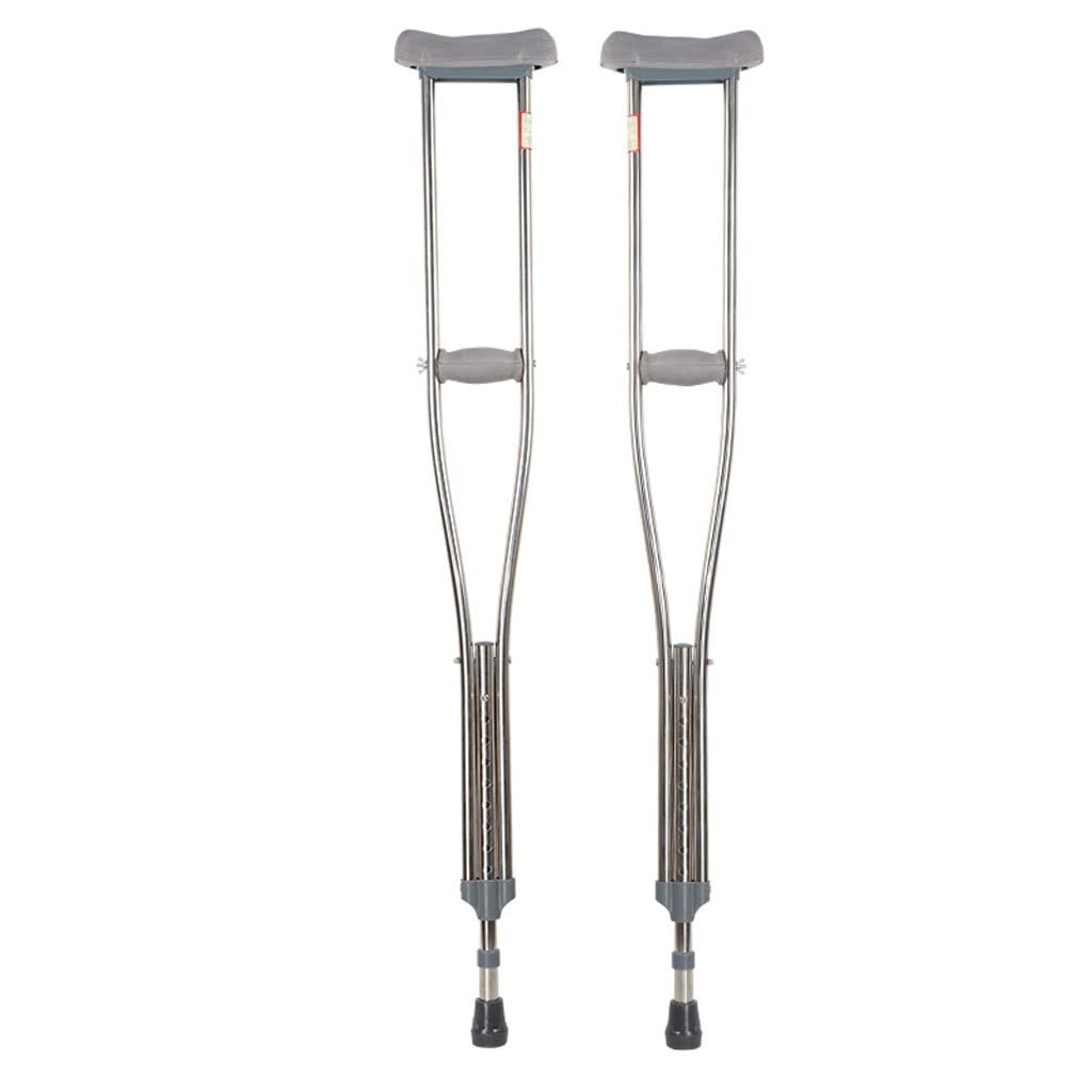 GCX- Muletas Antideslizantes for Axilas, muletas Ajustables de múltiples Posiciones, Andador Ligero de aleación de Aluminio Firma (Size : 118-138cm)