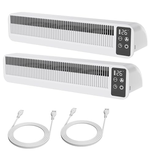 YRHome 2 x Ventilatore per termosifone, amplificatore per termosifone...