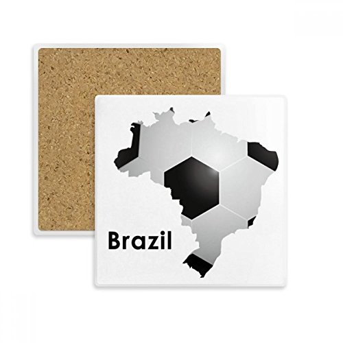 Coupe du Brésil dessous de verre absorbant en pierre HD - 2