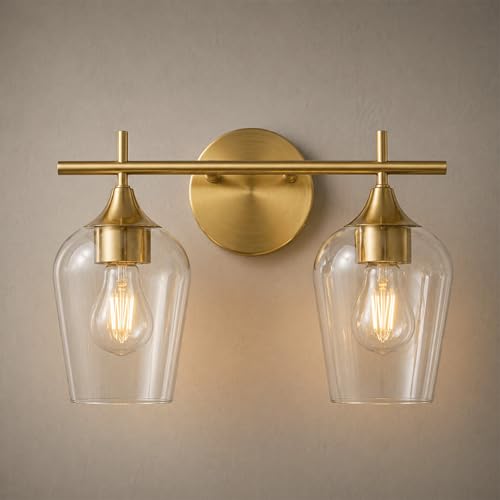 Hamilyeah Gold Bathroom Lighting Fixtures Over Mirror...