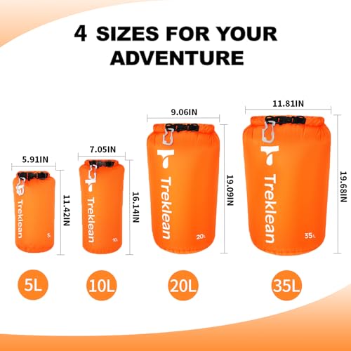 Dry Bag, Waterproof Floating and Lightweight Dry Bags, Roll Top Sack Keeps Gear Dry, for Kayaking, Rafting, Boating, Swimming, Camping, Hiking, Beach, Fishing outdoor miniatura 2