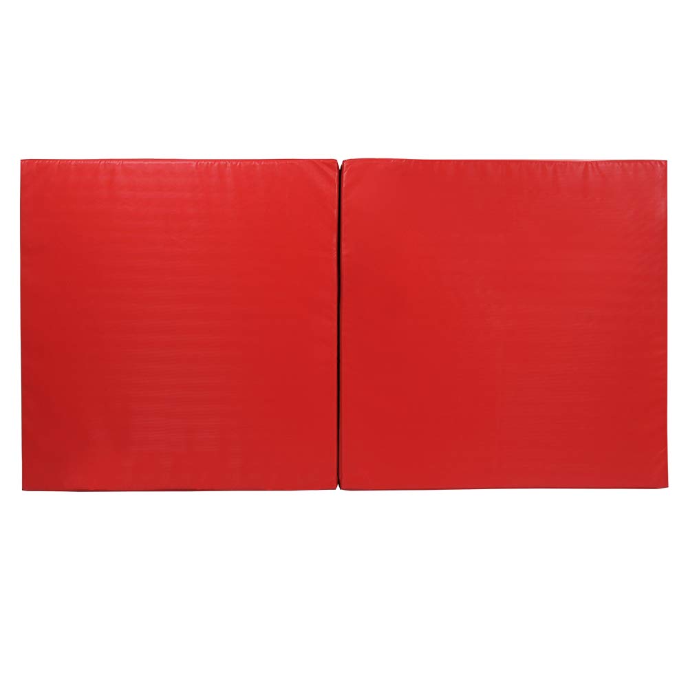Grevinga Klappbare Turnmatte RG 35 – 200 x 100 x 6 cm - ROT - Made in Germany - Faltbare Gymnastikmatte für Fitness, Sport und Gymnastik, Rutschfest und Platzsparend, Weichbodenmatte
