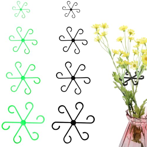 TEOZBLU 16 clips pour plantes vivaces support de tige de plante, porte-tiges tuteur plante, tuteur plante interieur Pour les supports grimpants monarques et les fleurs de taro, les hortensias tomates