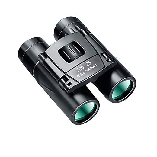 Binóculos telescópio 50000M Mini Zoom portátil HD Potente 200x25 Dobrável Profissional de longo alcance para acampamento Caminhada Concerto Montanha Preto à prova d'água