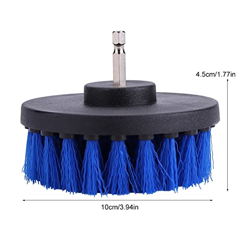WPKD BLUEIY Drill Brush,4 Inch Drill Power Scrubber,Plastic Scrub Brush,for Cleaning Bathroom,Tile,Carpet,Grout,Kitchen(Blue) - Image 2