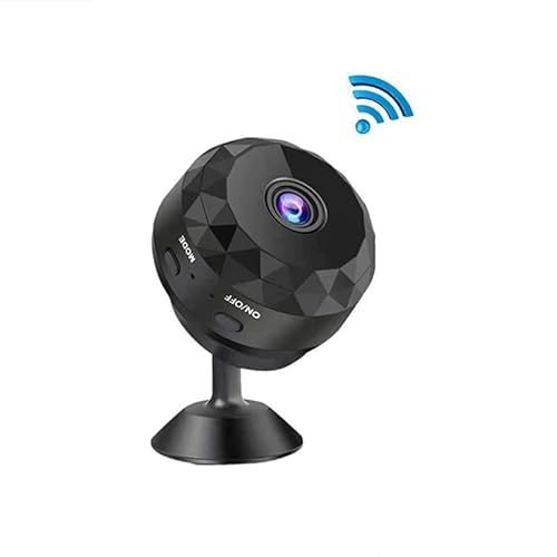DVONE Mini Caméra, WiFi 1080P HD Mini Caméra de Surveillance Interieur/Extérieur sans Fil avec Audio et Vidéo, avec Enregistrement Longue Batteries, pour l'extérieur/intérieur