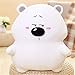 47-B Kreative Kleine Bär Kuscheltier Bär Spielzeug Kissen Home Decoration Großen Plüsch Peinlich Meng Zu Bleiben (Color : White-B, Size : 35cm)
