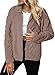 Dokotoo Ladies Winter Jackets Zip Up Oversized Sherpa Long Sleeves Fuzzy Fashion Side Pockets Loose Fit Coats Baggy Warm Fall Shacket,Light French Beige Large