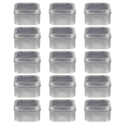 Boîtes de rangement étanches et faciles à nettoyer en métal argenté 15pcs