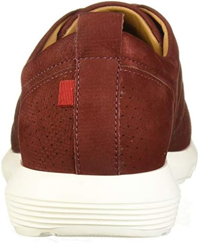 Marc Joseph New York Mens Leather Made in Brazil Grand Central Sneaker, Bordo Zig-Zag Nubuck, 8 | Image 2