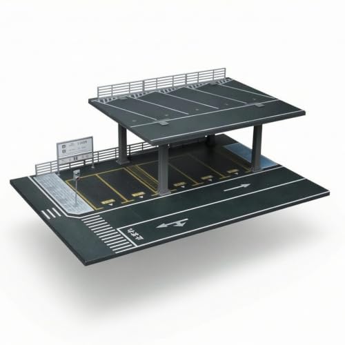 Scène Stationnement Assemblée 1:64 pour Photographie Miniatures