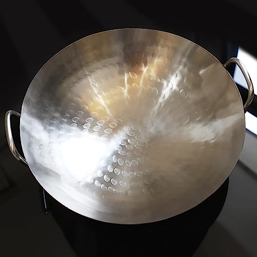 Wok de acero inoxidable mango doble 46 cm miniatura 3