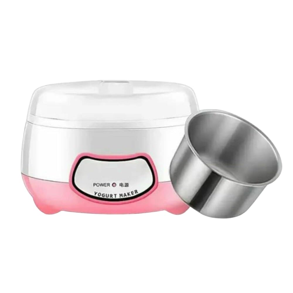 KEZIFY Electric Yogurt Maker Machine – 1L Automatic Yogurt Maker with Stainless Steel Inner Container | 15W Portable Multicolor Curd Maker for Home | Easy & Healthy Homemade Dahi Maker-image-26