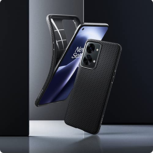 Image of Spigen Liquid Air | OnePlus Nord 2T 5G Case [Air Cushion Protection] [Flexible] OnePlus Nord 2T 5G Back Cover | TPU - Matte Black