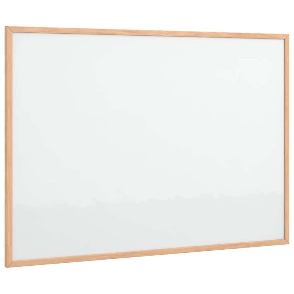 Pizarra blanca magnética de 80 x 55 cm con marco de pino - Pizarra magnética para oficina, hogar y escuela - Pizarra de pared para notas y fotos