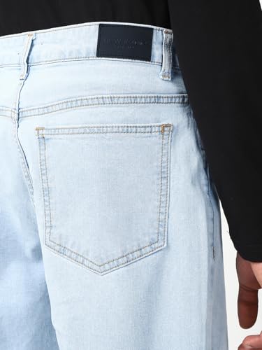 Image of Bewakoof Men's Slim Straight Fit Jeans