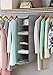 Whitmor 5 Section Closet Organizer - Hanging Shelves with Sturdy Metal Frame