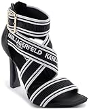 KARL LAGERFELD Paris Women's Shoes Women's Sandals, Black,8.5
