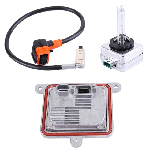 moseiny 13587843 Xenon Ballast Control Unit Compatible for 2015-2020 Blazer Impala Malibu Suburban Tahoe 20928264 Xenon HID Headlight Ballast Control Unit with Igniter & D3S Bulb 13587720 13503432