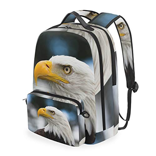 Mochilas Escolares Mocasines con Cabeza de águila para Estudiantes