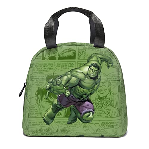 Mnbvcx Green Insulated Lunch Bag Comics Lunch Box Portable Lunch Kit For Men Women Travel Picnic Beach #TOP2