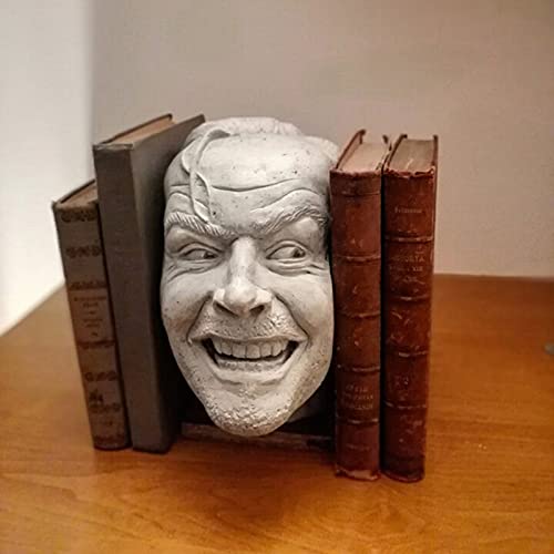 LEFUYAN Biblioteca decorativa de estante de livros Escultura do Iluminado Aqui está Johnny Escultura