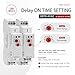 Time Relay GRT8-A2 Delay On Timer Switch, 16A 230V Adjustable Timer Relay in Din Rail for Industrial Grade Waterproof and Dustproof Design