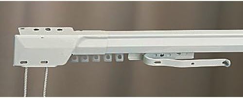 Amazon Com 66 1 One Way Draw Adjustable Traverse Curtain Rod Left Home Kitchen